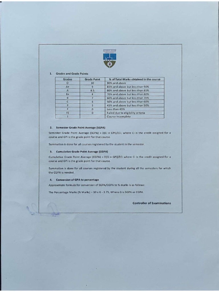 Grading Scale | PDF