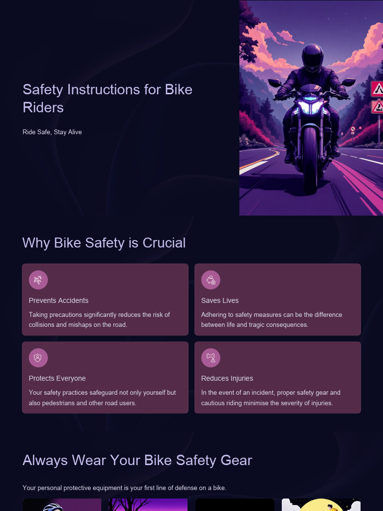 Essential Bike Safety Guidelines | PDF | Safety | Traffic Collision
