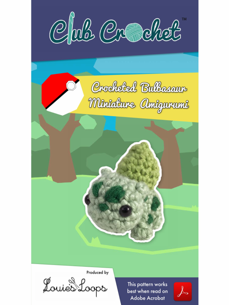 Bulbasaur Crochet Pattern | PDF