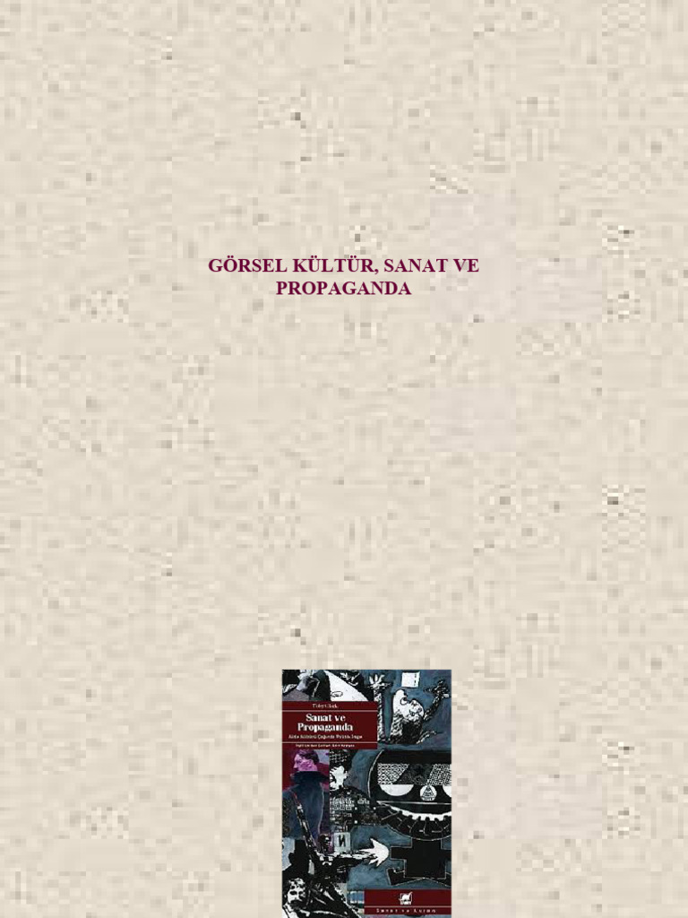 Sanat Ve Propoganda | PDF