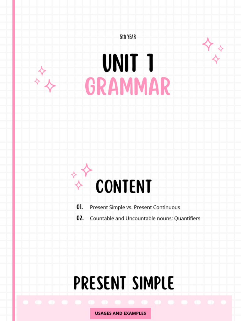Grammar Guide: Present Simple vs. Continuous | PDF | Languages ...