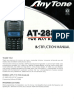 Anytone At-288g Instruction User Manual