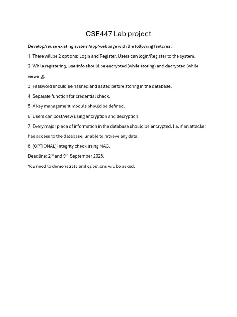 CSE447 Lab Project-2 | PDF