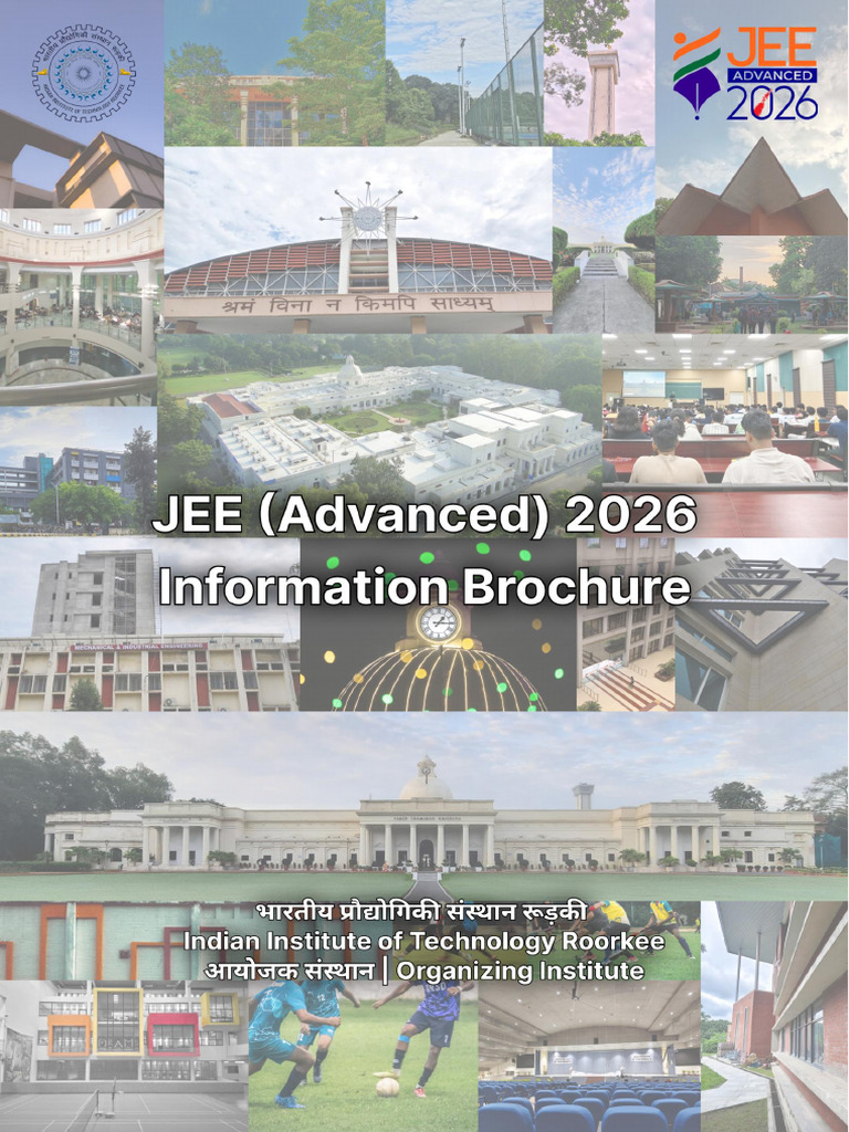 JEE Advanced 2026 Information Guide | PDF | Vocational Education ...