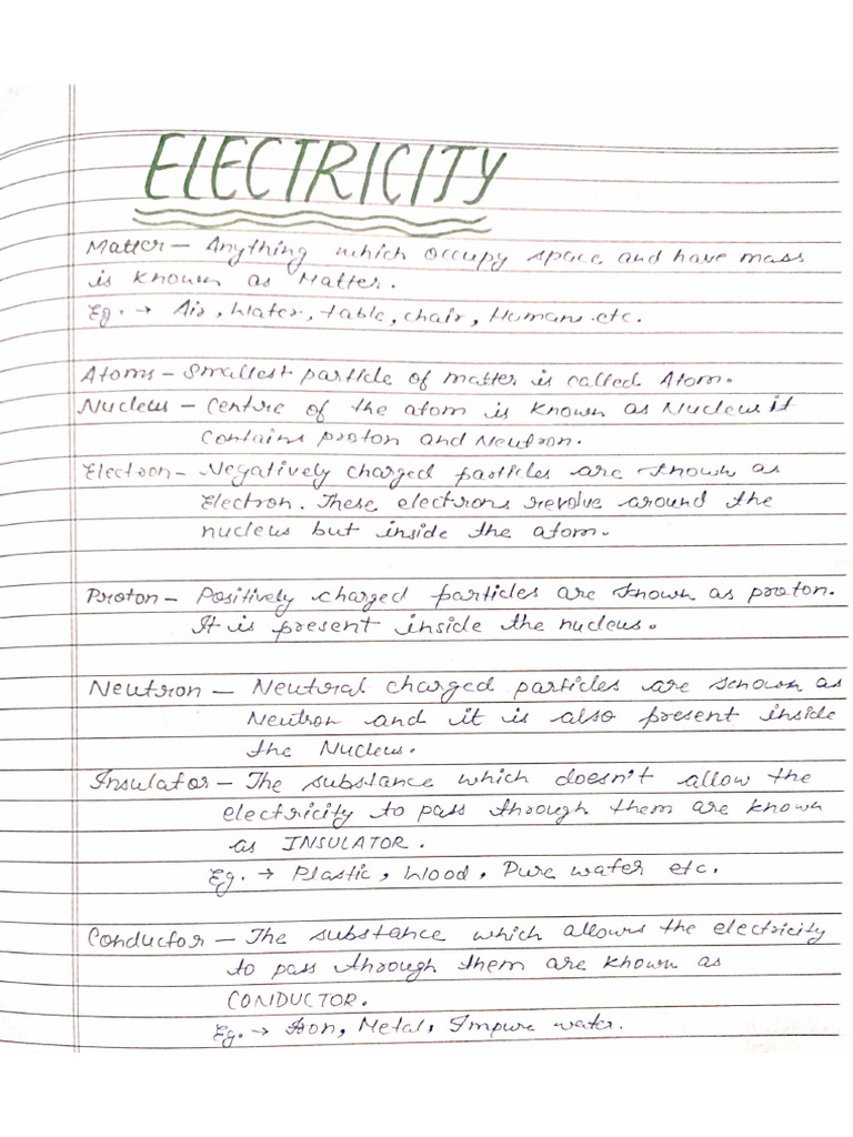 ELECTRICITY e | PDF