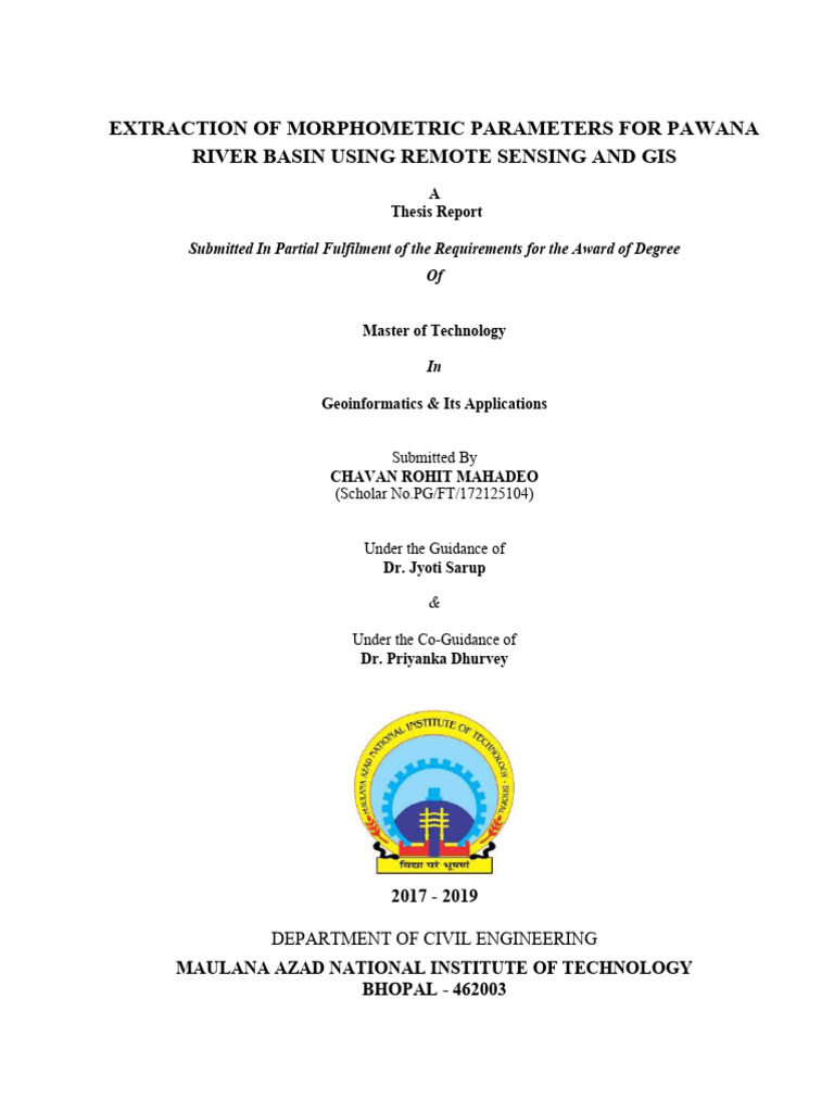 Morphometric Analysis of Pawana Basin | PDF | Drainage Basin | Surface ...
