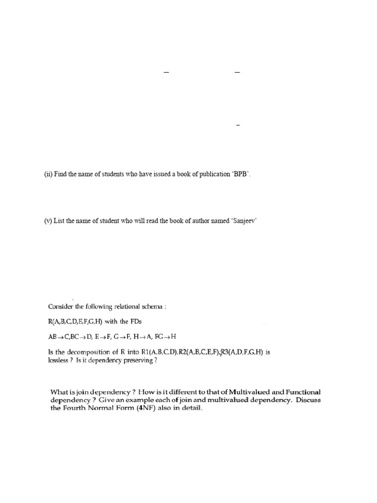 DBMS Assignment 3 4 5 | PDF | Relational Model | Data Model