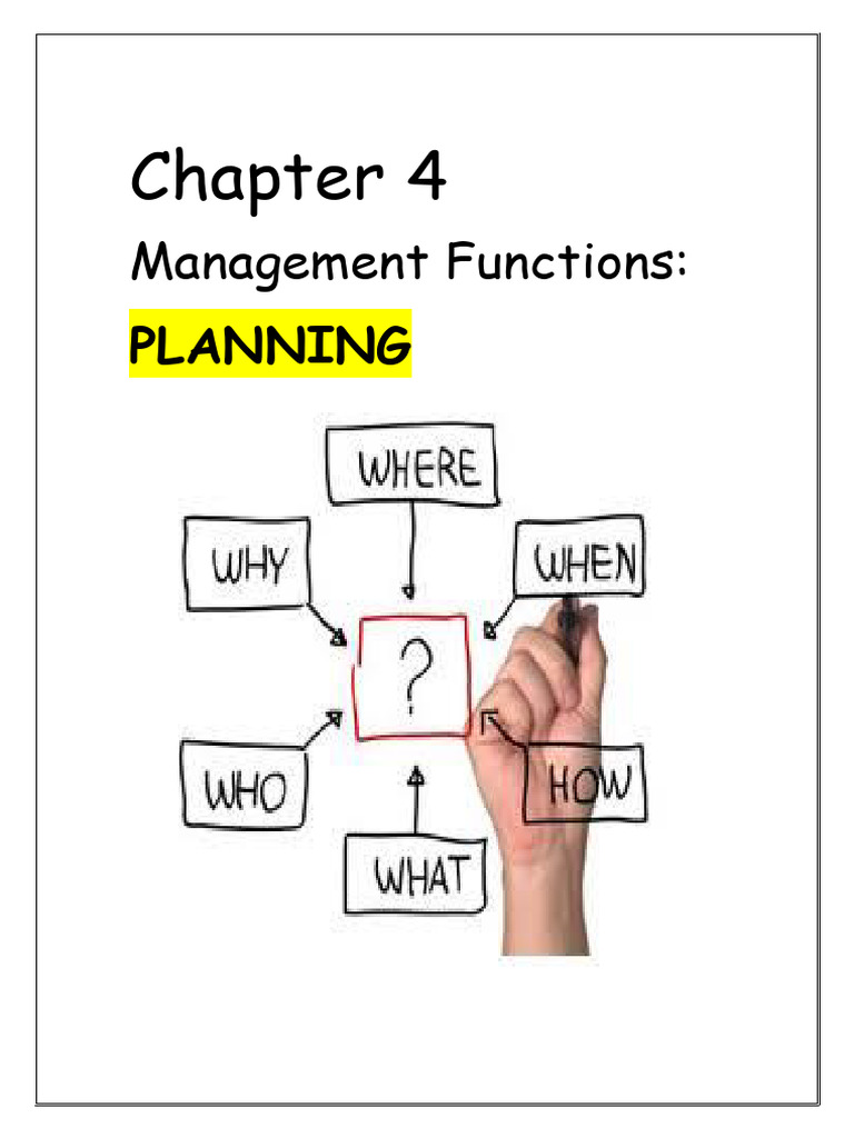 Chapter 4 Management Functions | PDF | Strategic Management | Swot Analysis