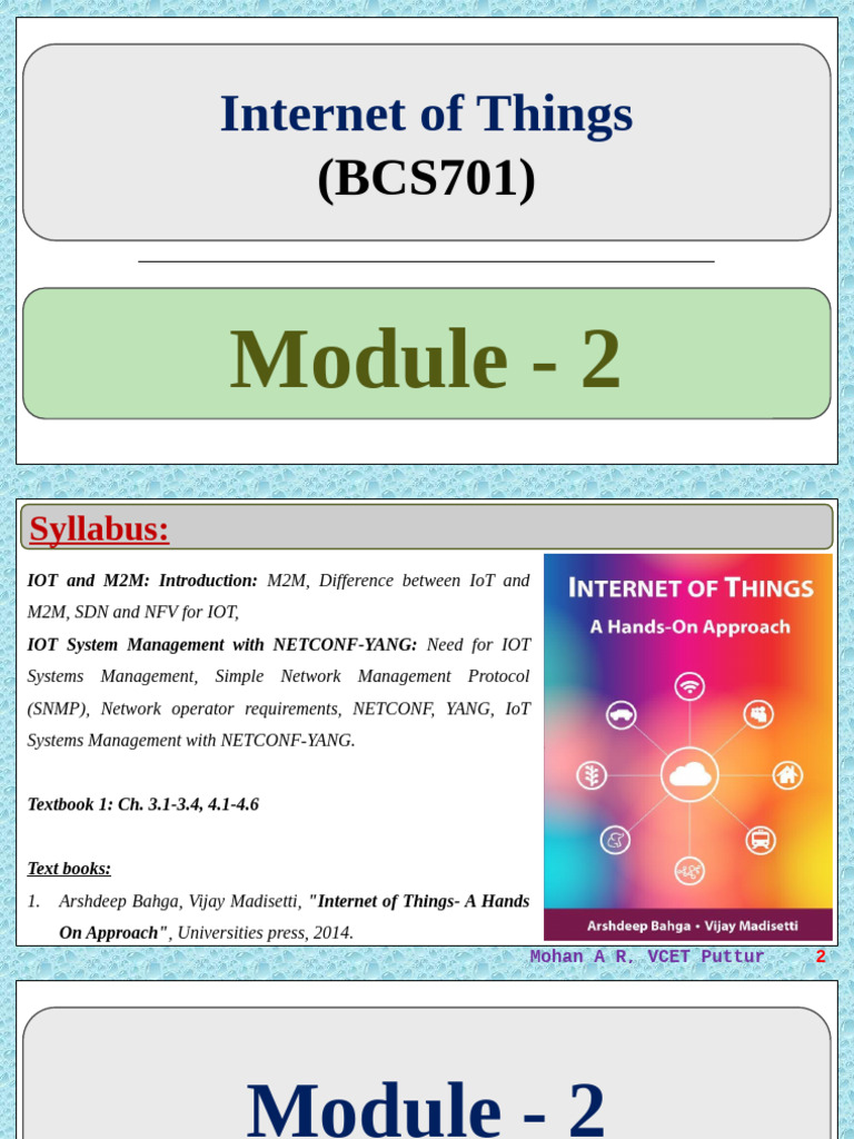 Internet of Things - Module-2 | PDF | Computer Network | Internet Of Things