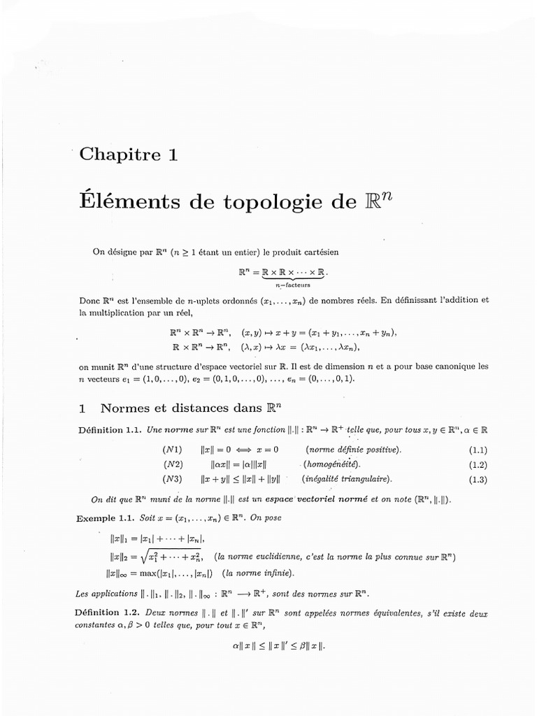 ANALYSE 3 Chapitre 1 Et 2 | PDF