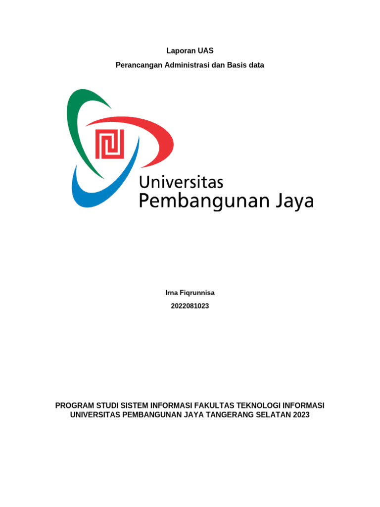 Rancangan Use Case dan Database UAS | PDF