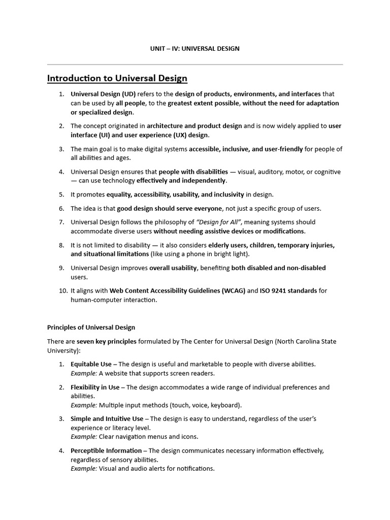 UNIT - 4 | PDF | Accessibility | Icon (Computing)