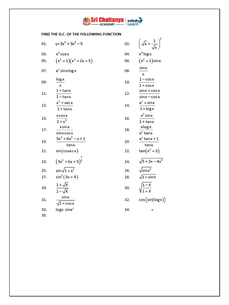Differentiation Assignment | PDF