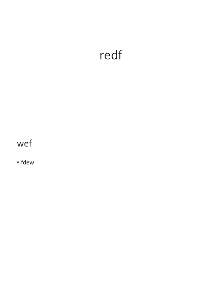 Redf | PDF