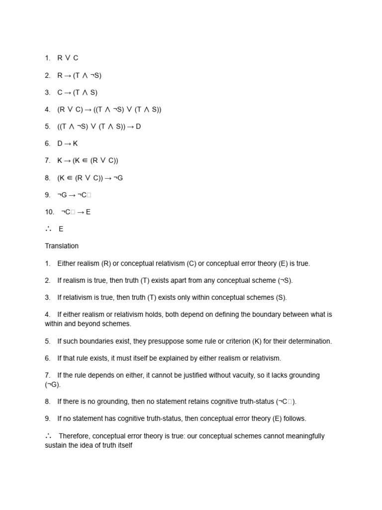 Conceptual Error Theory Explained | PDF | Truth | Epistemology