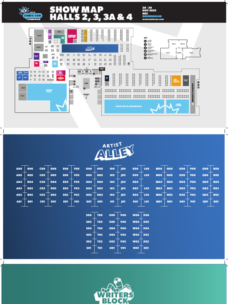 MCM Comic Con Birmingham 2025 Map | PDF