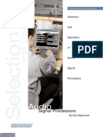 Shure - Selection and Operation of Audio Signal Processors