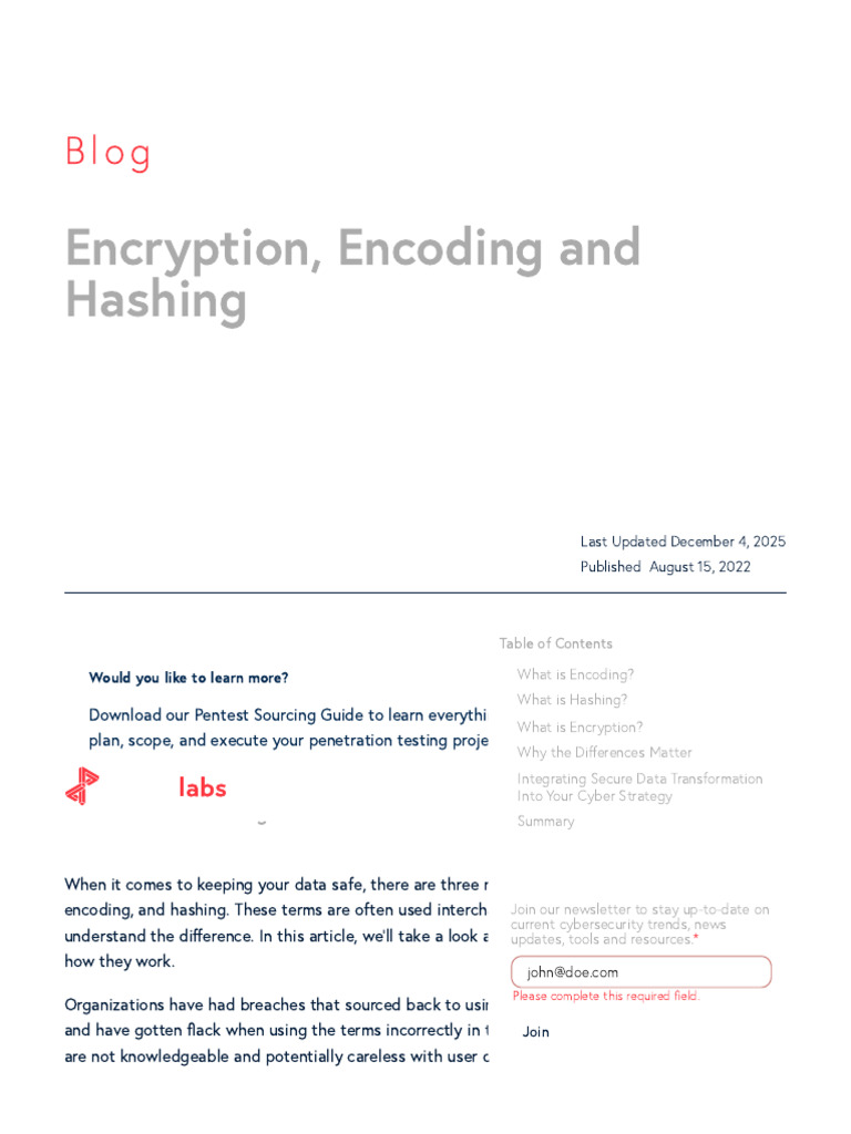 Encryption, Encoding and Hashing_ Explained | PDF | Password | Encryption