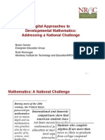 Digital Approaches To Developmental Mathematics: Addressing A National Challenge