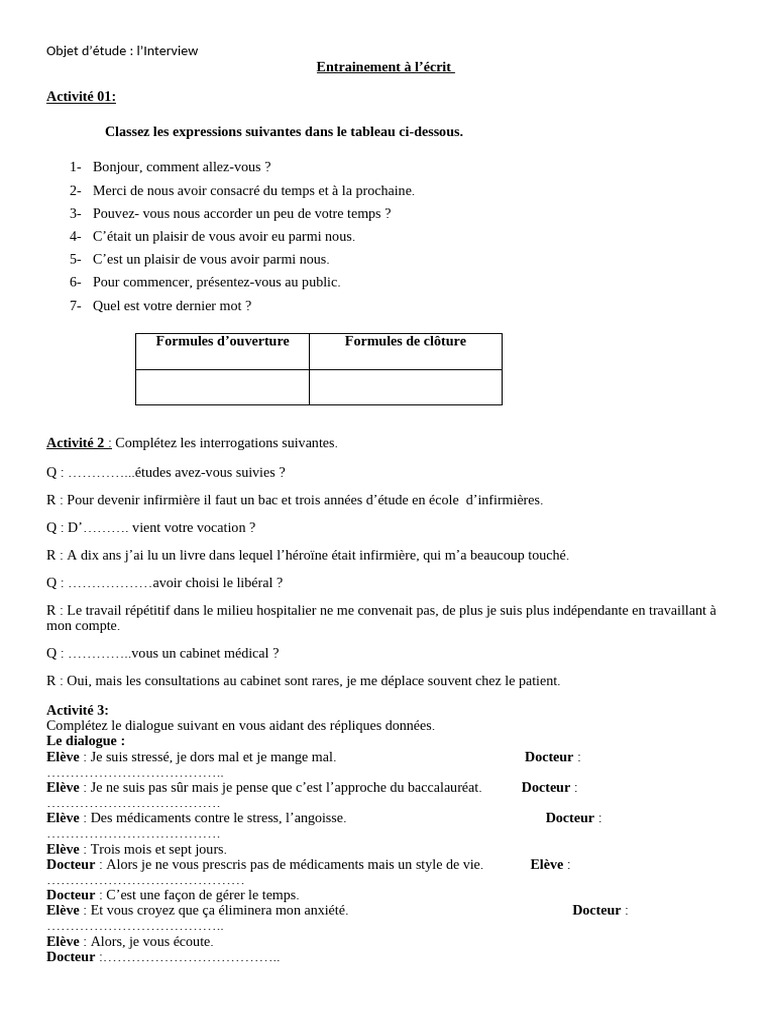 Guide pratique pour réussir une interview | PDF | Allaitement