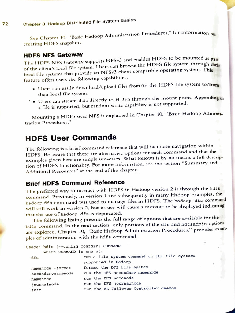 HDFS Basics and User Commands Guide | PDF | Apache Hadoop | Information ...