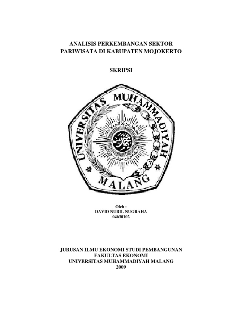 Judul Skripsi Ekonomi Pembangunan Tentang Pariwisata ...