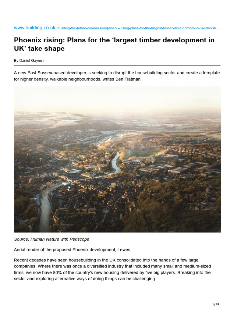 Largest Timber Development in UK Plans | PDF | Sustainability