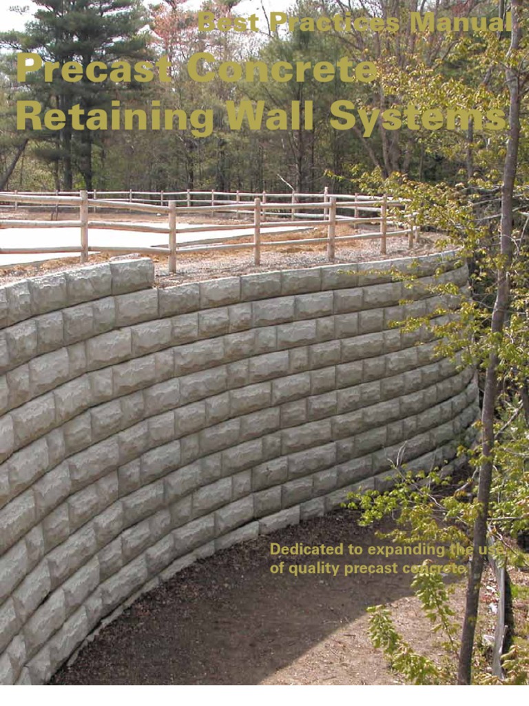 RetainingWallBPM Vers2 Precast | PDF | Concrete | Precast Concrete