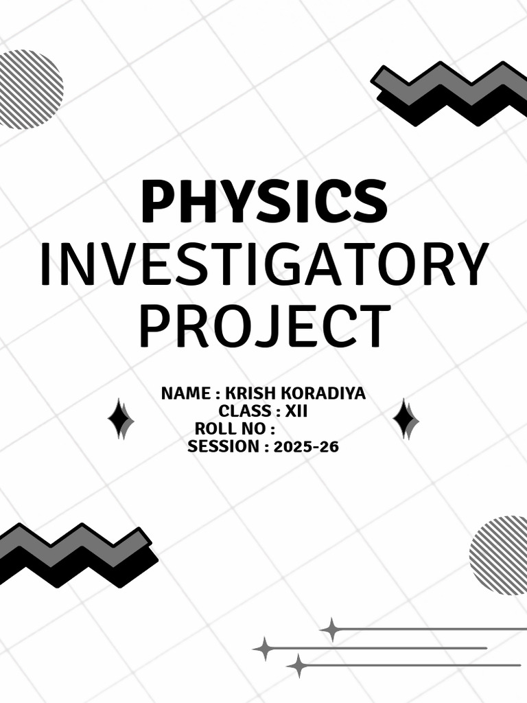 Physics Cover Page | PDF