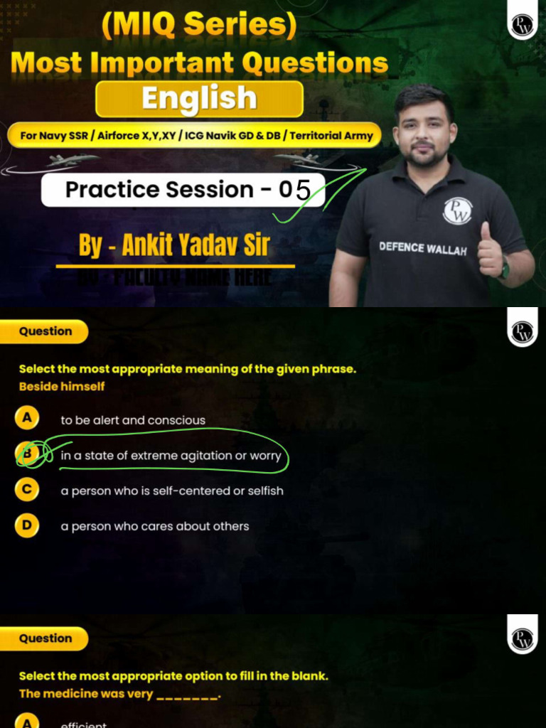 Practice Set - 5 - Class Notes | PDF
