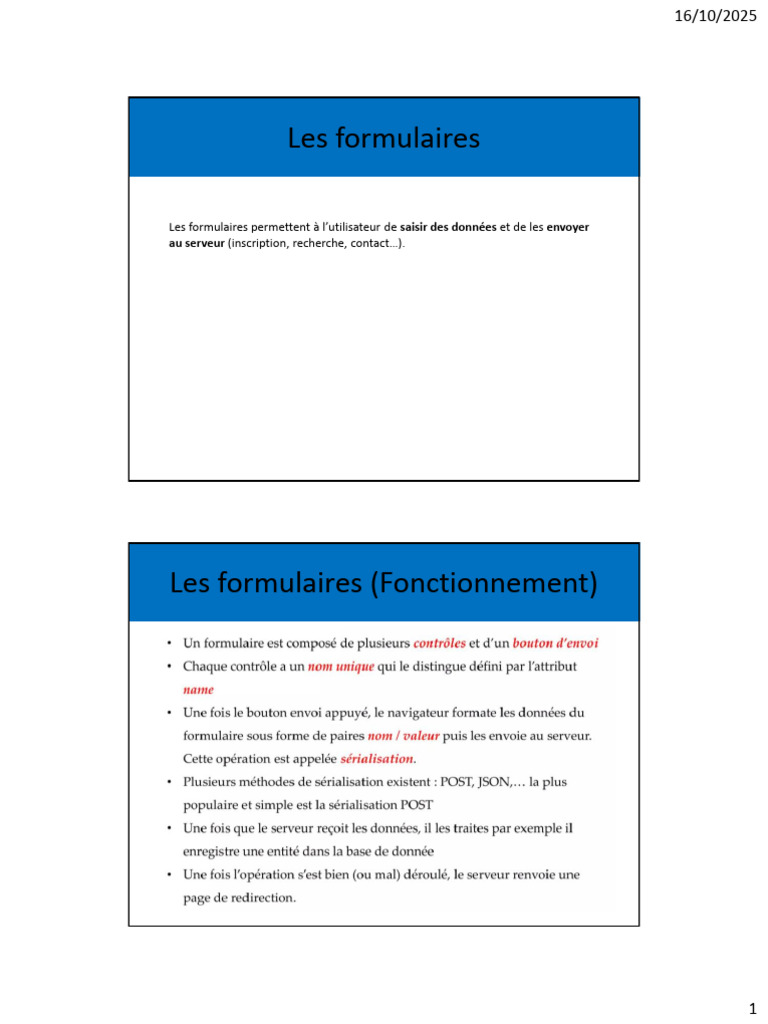 Guide complet sur les formulaires HTML | PDF | HTML5 | Logiciel