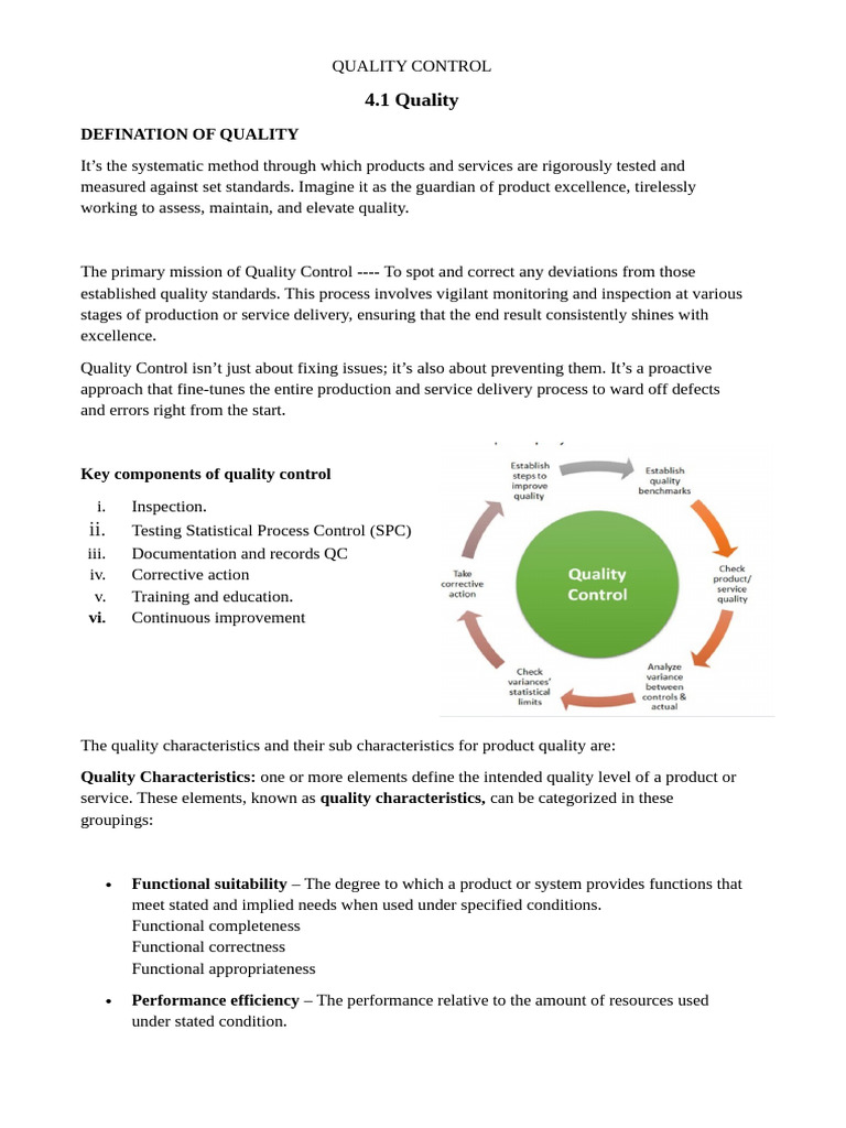 Understanding Quality Control Essentials | PDF | Audit | Engineering ...