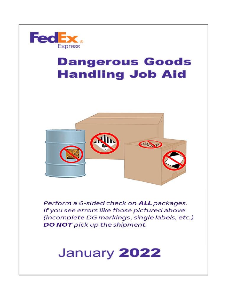 Dangerous Goods Handling Guide 2022 | PDF | Dangerous Goods | Cargo