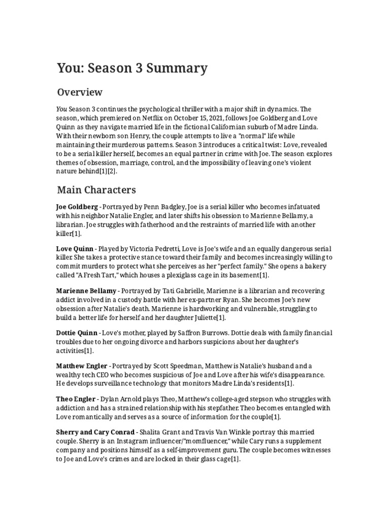 You Season 3 Obsession and Murder PDF