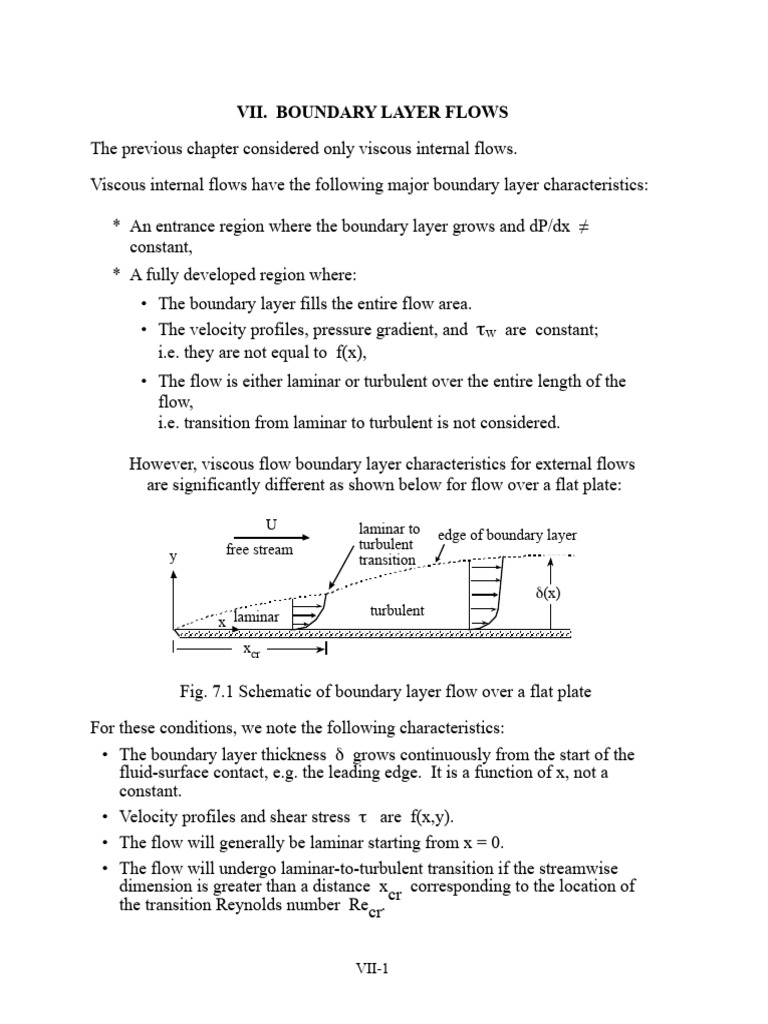 Boundary Layer Flow Over Flat Plates | PDF | Boundary Layer | Laminar Flow