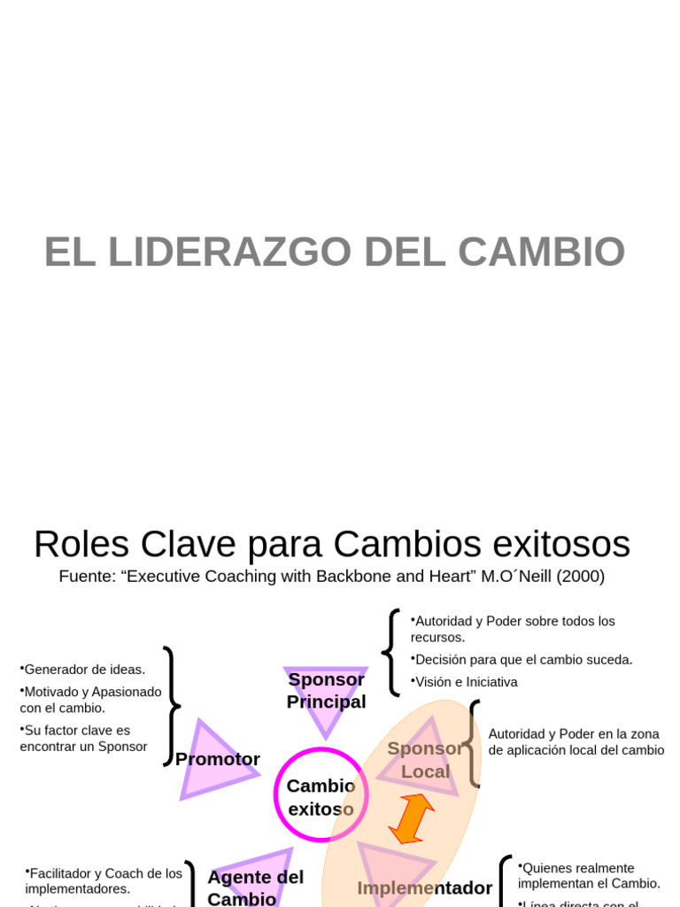 Liderazgo Efectivo en Procesos de Cambio | PDF | Liderazgo ...