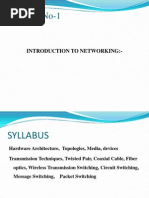 Chapter No-1: Introduction To Networking