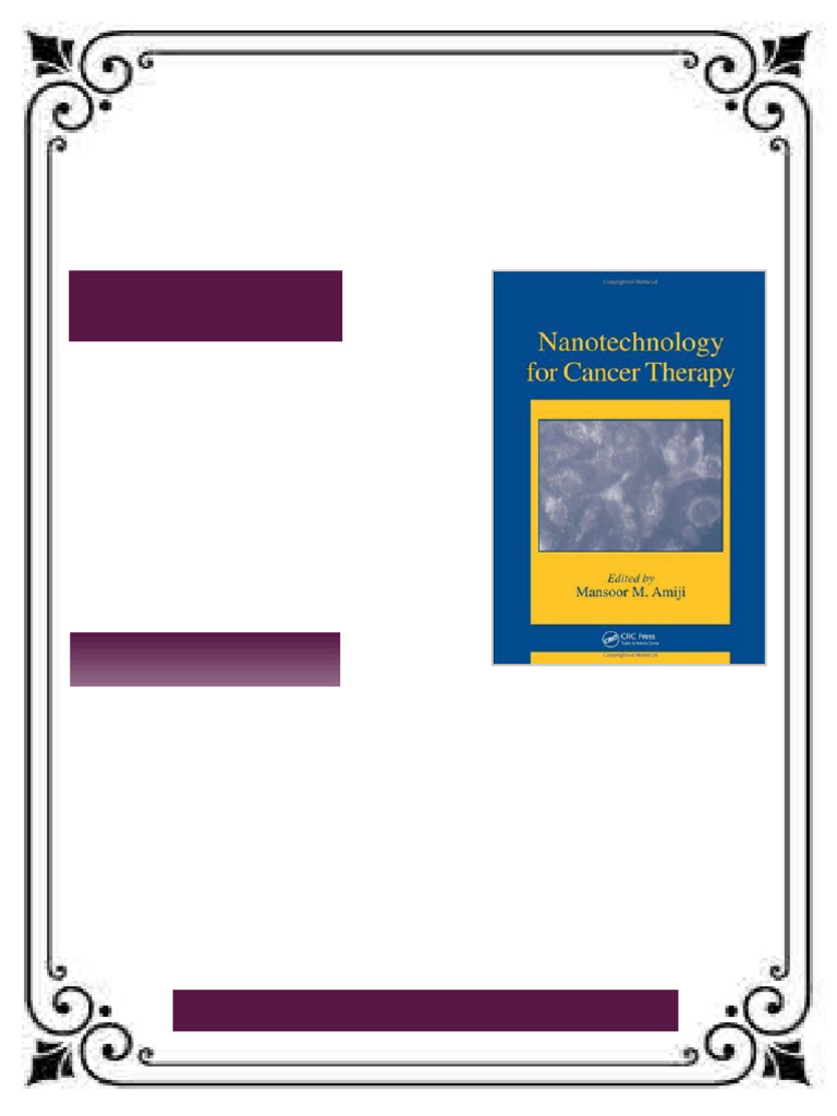 Nanotechnology for Cancer Therapy 1st Edition Mansoor M. Amiji ebook ...