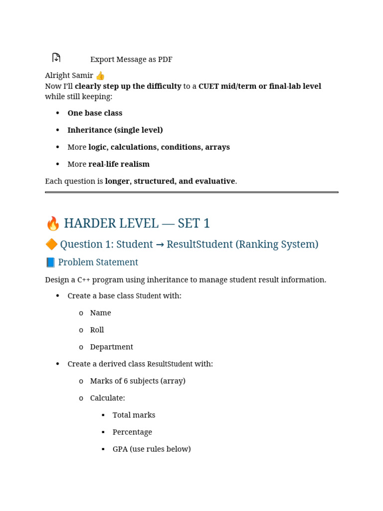 OOP C++ Code Examples (1) | PDF | C++ | Software Development