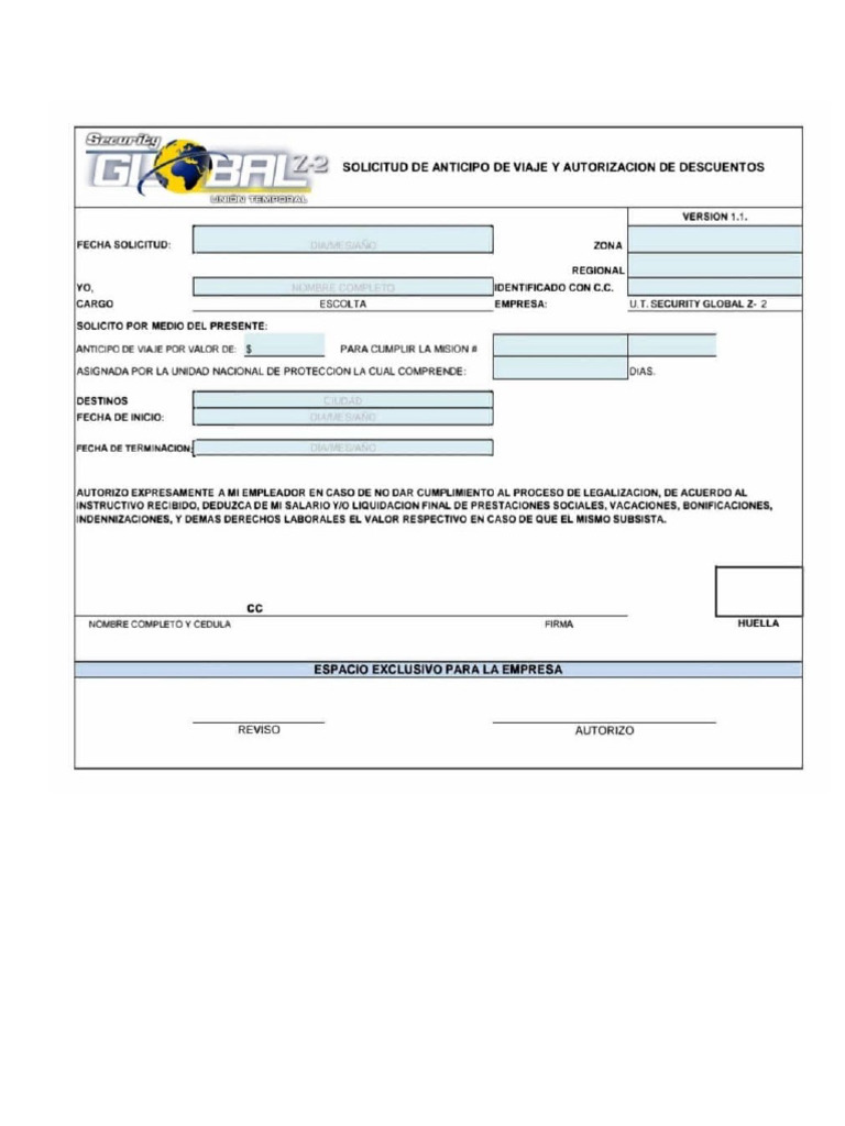 Formato de Viaticos 2022 | PDF