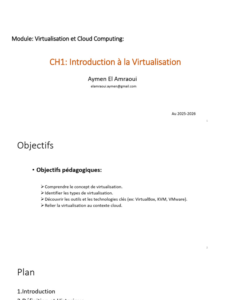 Introduction à la Virtualisation et Cloud | PDF | Virtualisation ...