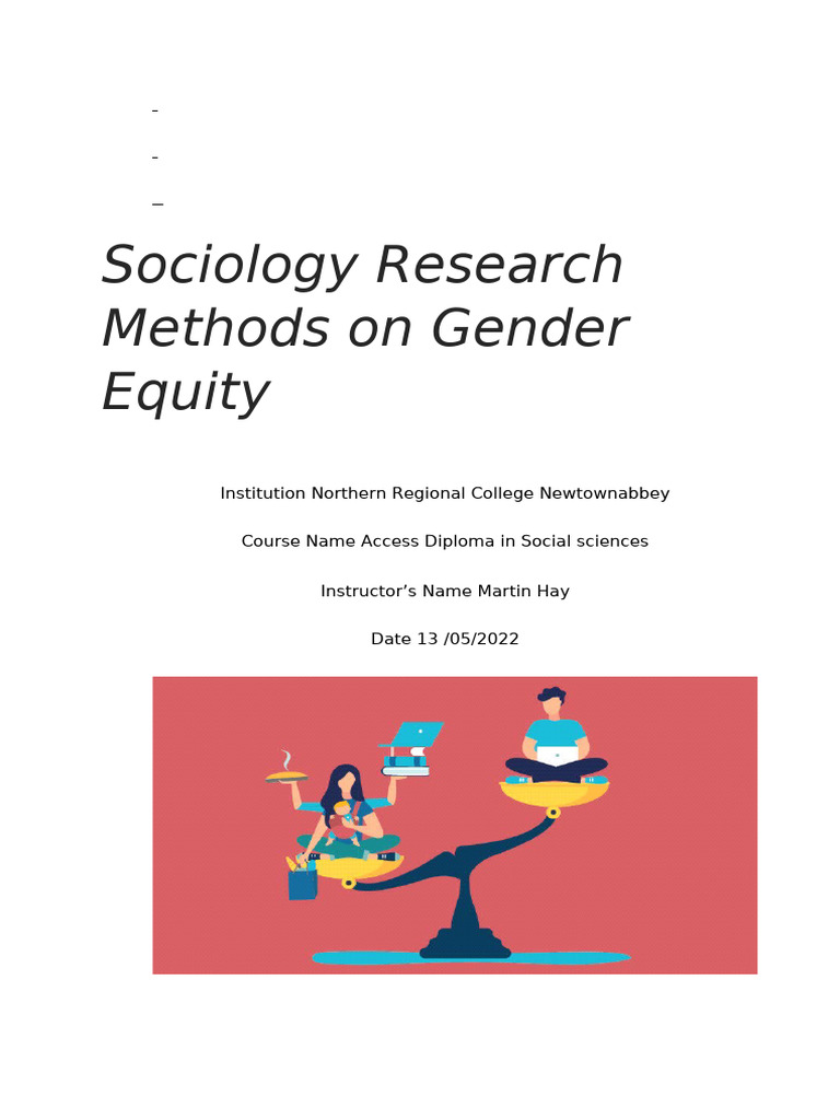 Gender Equity Research Methods Explained | PDF | Gender Equality ...