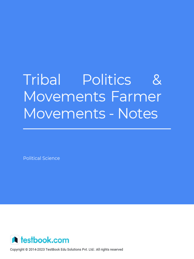 Tribal and Farmer Movements in India | PDF | South Asia