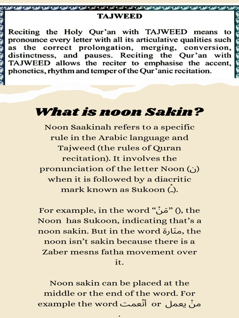 Tajvid Rules In Quran _20240412_161357_0000 | PDF | Linguistics | Languages