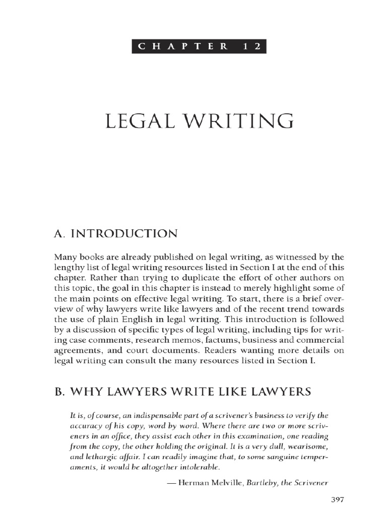 16 Legal Writing | PDF