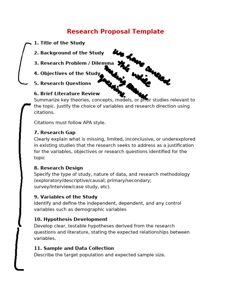 Research Proposal Structure Guide | PDF