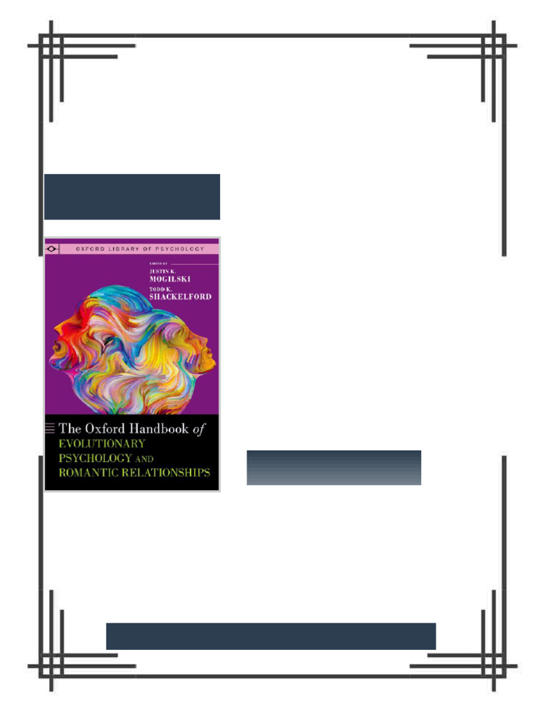 The Oxford Handbook of Evolutionary Psychology and Romantic ...