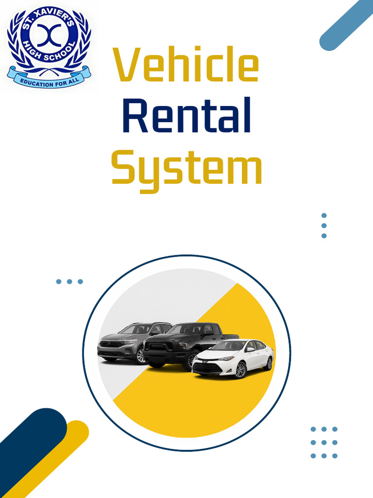 Vehicle Rental System Project Overview | PDF | Databases | Usability