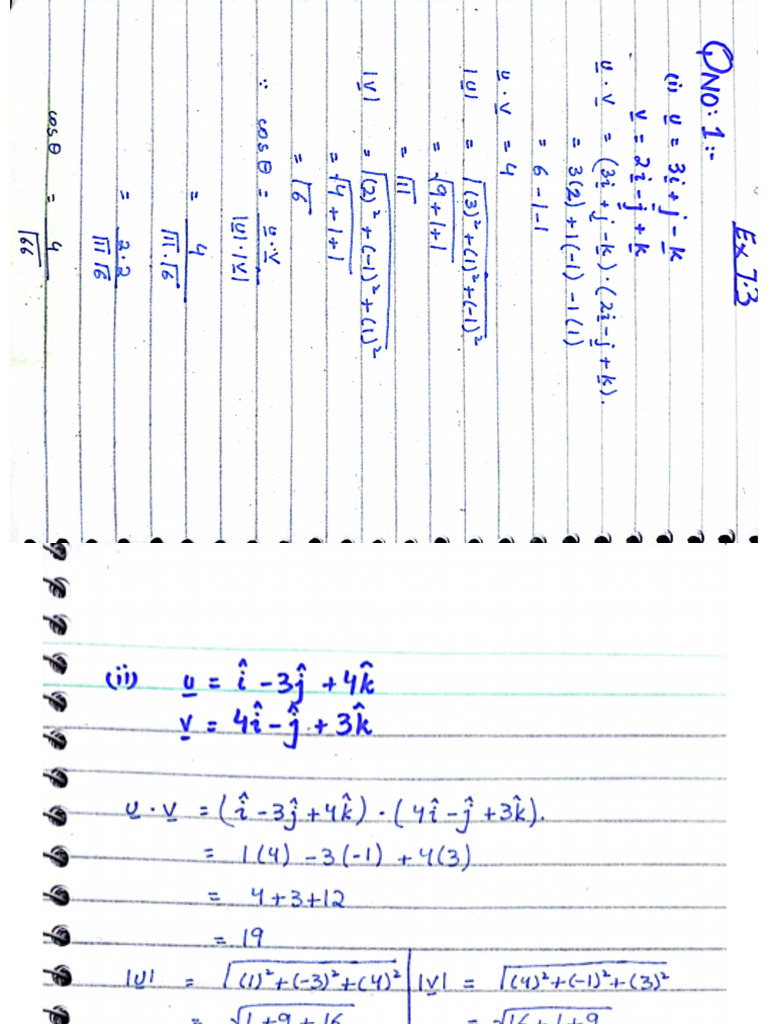 Exercise 7.3 | PDF