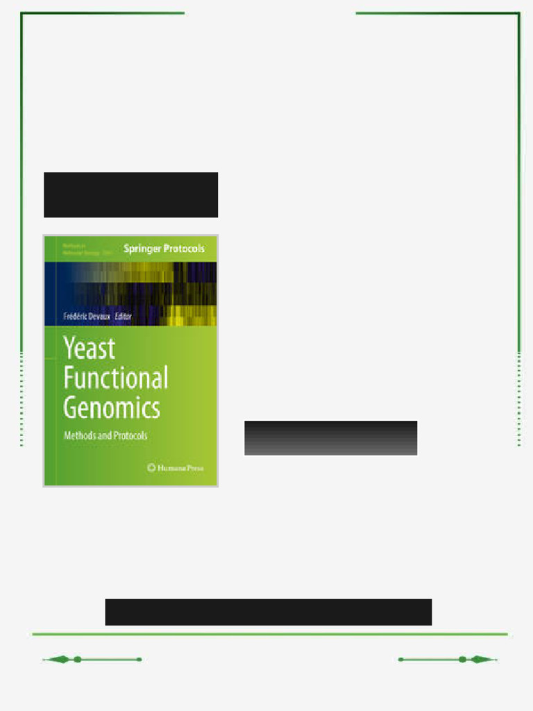 Yeast Functional Genomics Methods and Protocols 1st Edition Frédéric ...